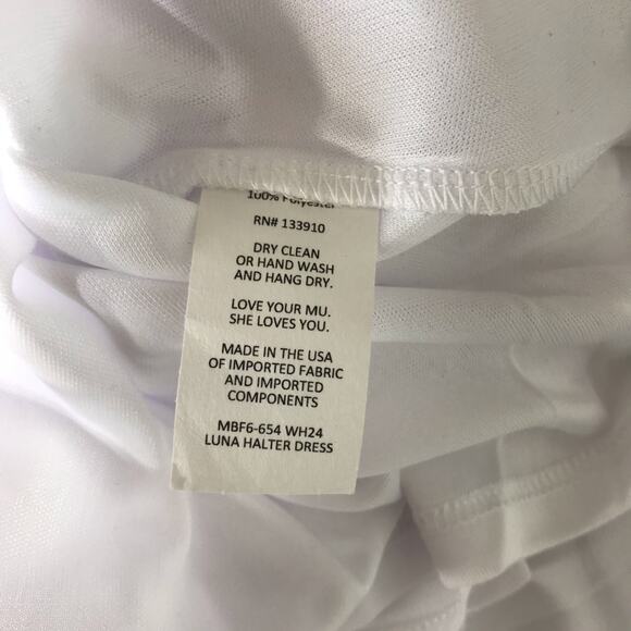 Show Me Your Mumu Luna White Chiffon Dress NWT - Picture 5 of 7